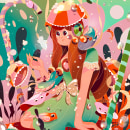 Candy Sea - Illustration. Traditional illustration, Character Design, and Digital Illustration project by Nuria Boj - 05.14.2022