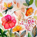 "Sembrando jardines". Mi proyecto del curso: Acuarela floral: conecta con la naturaleza. Un projet de Illustration, Peinture, Aquarelle et Illustration botanique de Loli Crespo - 25.05.2022