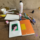 Sketchbook (experimental). Colagem, Sketchbook, Ilustração com tinta, e Pintura guache projeto de Mirwil Mejias - 28.05.2022
