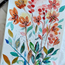 Mi proyecto del curso: Acuarela floral: conecta con la naturaleza. Un projet de Illustration traditionnelle, Peinture, Aquarelle et Illustration botanique de Liliana Donato - 28.05.2022