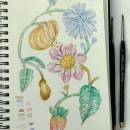 Mi proyecto del curso: Acuarela realista para composiciones botánicas. Traditional illustration, Painting, Drawing, Watercolor Painting, and Botanical Illustration project by Liliana Donato - 05.28.2022