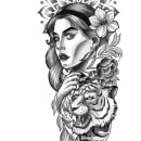 Mi proyecto del curso: Diseño de tatuajes Blackwork. Traditional illustration, Digital Illustration, and Tattoo Design project by Diego Alejandro López Pacheco - 04.05.2022