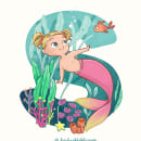 S, para una pequeña sirena. Un proyecto de Lettering, Ilustración digital, Ilustración infantil y Narrativa de María del Mar Parejo Carmona - 07.06.2022