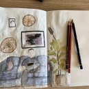My project for course: Exploratory Sketchbook: Find Your Drawing Style. Traditional illustration, Sketching, Creativit, Drawing, Watercolor Painting, Sketchbook, and Gouache Painting project by Semra M. - 06.10.2022
