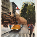 My project for course: Urban Landscapes in Watercolor. Fine Arts, Watercolor Painting, and Architectural Illustration project by Paul Sheldon - 06.10.2022