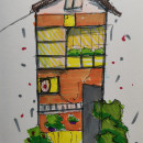 Mi proyecto del curso: Dibujo arquitectónico expresivo con marcadores de colores. Un proyecto de Bocetado, Dibujo, Ilustración arquitectónica, Sketchbook e Ilustración con tinta de Jose Arias Huertas - 16.06.2022