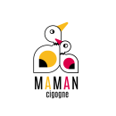 Maman Cigogne Baby Clothing Store Branding. Ilustração tradicional, Ilustração vetorial e Ilustração digital projeto de Magda - 17.06.2022