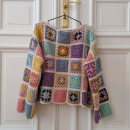 Mi proyecto del curso: Grannies de crochet: haz tu propio suéter. Un progetto di Moda, Fashion design, Fiber Art, DIY, Uncinetto e Textile Design di mechafiz - 18.06.2022