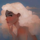 head in the clouds. Traditional illustration project by Tasia M S - 02.18.2021