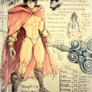 Illustration for Comics: Anatomy of a Superhero - An Elden Ring Super(natural) Hero. Traditional illustration, Character Design, Comic, Pencil Drawing, and Figure Drawing project by Bảo Nguyễn Quang - 06.30.2022