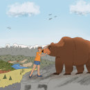 Mi amigo, el oso Bru, y yo. Ilustração tradicional projeto de 6gtt6cpzwt - 20.01.2022