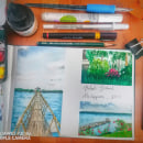 My project for course: Watercolor Travel Journal. Un proyecto de Ilustración tradicional, Pintura a la acuarela, Ilustración arquitectónica y Sketchbook de Minka - 08.07.2022
