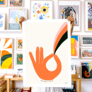 Happimess: arte para tus paredes. Un projet de Illustration traditionnelle, Conception de produits , et Conception d'affiches de Vik Arrieta - 30.03.2020