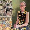 Seventies Self Portrait. Projekt z dziedziny  Sztuki piękne,  Malarstwo, R, sowanie portretów i Malarstwo olejowe użytkownika Jane French - 18.07.2022