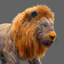 Fantasy Lion. 3D, e Design de personagens projeto de Guillermo Cortes - 13.07.2022