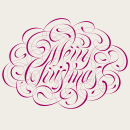 Merry Christmas. Lettering, and Digital Lettering project by Dan Forster - 07.21.2022