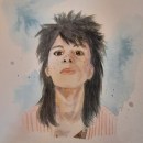 Portrait "Krikri". Watercolor Painting, and Portrait Drawing project by Petra Köster - 07.31.2022