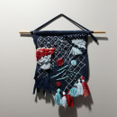 Meu projeto do curso: Criação de tapeçarias bordadas. Embroider, Decoration, and Textile Design project by Iná Ortega - 08.01.2022