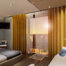 Habitación Hotel Mediterraneo . Un proyecto de Diseño de interiores de Lidia Polo - 02.08.2022