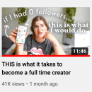 How to Become a Full Time Content Creator - YouTube Video. Un projet de Vidéo , et Réseaux sociaux de Katie Steckly - 02.06.2022