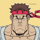 Ryu - Street Fighter. Traditional illustration, Character Design, and Digital Illustration project by carlosrdzart - 08.08.2022