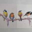 My project for course: Artistic Watercolor Techniques for Illustrating Birds. Un proyecto de Ilustración tradicional, Pintura a la acuarela e Ilustración naturalista				 de Rebbeca Eggar - Martin del Campo - 08.08.2022