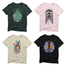 Assorted Merchandise (2010 - 2019). Design, Traditional illustration, Music, Art Direction, Graphic Design, and Digital Illustration project by Ryan Dean Sprague - 08.15.2022
