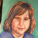 Retrato de Abril. Un proyecto de Pintura a la acuarela e Ilustración de retrato de Ana Rodríguez Sío - 12.08.2022