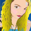 Anya taylor-joy . Traditional illustration, Vector Illustration, Drawing, Digital Illustration, Portrait Drawing, and Artistic Drawing project by Claudio Lopez - 08.15.2022