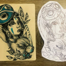 Mi proyecto del curso: Técnicas de color para tatuajes. Design, Ilustração tradicional, Desenho, Ilustração digital, Desenho de tatuagens, e Desenho digital projeto de Alicia Núñez - 10.08.2022
