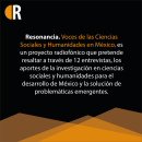 Proyecto radiofónico "Resonancia. Voces de las Ciencias Sociales y las Humanidades en México". Design, e Design gráfico projeto de May Alba - 20.08.2022