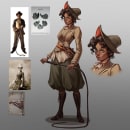 Indiana Jones alternative study . Traditional illustration, and Character Design project by ithilnaur_ - 08.23.2022