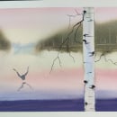 My project for course: Atmospheric Landscapes in Watercolor . Fine Arts, Painting, and Watercolor Painting project by Yatri Dave-Vitekar - 08.28.2022