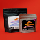 Alto Coffee — packaging. Design, Art Direction, Graphic Design, and Packaging project by Clara Briones Vedia - 09.03.2022