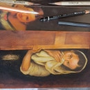 Mujer a la Ventana (Esteban Murillo). Un proyecto de Ilustración tradicional, Bellas Artes, Dibujo y Dibujo de Retrato de Pablo Montenegro - 08.09.2022