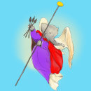 Elephant Angel. Ilustração tradicional, Design de personagens, Artes plásticas, Criatividade, Stor, telling e Ilustração infantil projeto de Sachika Iwata - 09.03.2021