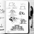 Private Villa . Qatar. Design, Architecture, Sketching, and Sketchbook project by Saleh Alenzave - 09.20.2022