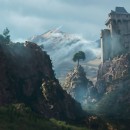 Many Cliffs. 3D, and Matte Painting project by Ale Barbosa - 09.27.2022