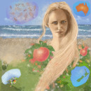 My project for course: Digital Fantasy Portraits with Photoshop Story of my life Ein Projekt aus dem Bereich Traditionelle Illustration, Zeichnung, Digitale Illustration, Porträtillustration, Porträtzeichnung, Digitale Zeichnung und Digitale Malerei von Carol Edelkoort - 23.09.2022