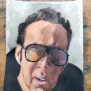 portrait Nicolas Cage Aquarelle. Un progetto di Pittura di David Iannantuoni - 01.10.2022