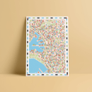 Mapa de Génova. Design, Traditional illustration & Infographics project by eluguina - 10.03.2022