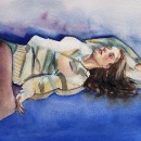 Mi proyecto del curso: Figura humana en acuarela. Traditional illustration, Fine Arts, Painting, Watercolor Painting, Realistic Drawing, and Figure Drawing project by Gabriel González Binotto - 09.15.2022