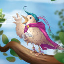 Nightingale: project for course "Illustrating Fantastical Animals with Procreate". Traditional illustration, Character Design, Drawing, Digital Illustration, Stor, telling, and Narrative project by Maja Janiszuk-Younsi - 10.17.2022