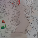 Un invité inattendu. Ilustração tradicional, Artesanato, Papercraft, Stor, telling, DIY, e Narrativa projeto de Lucie Thiam Bouleau - 19.10.2022