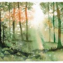 My project for course: Dreamy Watercolor Landscapes: Paint with Light. Painting, and Watercolor Painting project by Trang Chibi - 10.23.2022