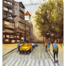 My project for course: Urban Landscapes in Watercolor Ein Projekt aus dem Bereich Bildende Künste, Aquarellmalerei und Architektonische Illustration von koutna.marianna - 26.10.2022