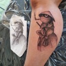 Mój projekt z kursu: Tatuaż techniką „blackwork” z użyciem cienkich linii. Un proyecto de Ilustración tradicional y Diseño de tatuajes de Karina Potocka - 26.10.2022