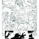 Inking for Comic Books: same page, 3 different techniques. Un progetto di Illustrazione tradizionale, Fumetto, Disegno digitale, Disegno anatomico e Illustrazione con inchiostro di Sam Hart - 01.11.2022
