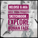 Mon projet du cours : Carnet de portraits : explorez le visage humain. Sketching, Drawing, Portrait Drawing, Artistic Drawing, and Sketchbook project by miss_egon - 10.31.2022