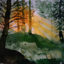 My project for course: Dreamy Watercolor Landscapes: Paint with Light. Een project van Aquarelschilderen van Susanna Lappalainen - 04.11.2022